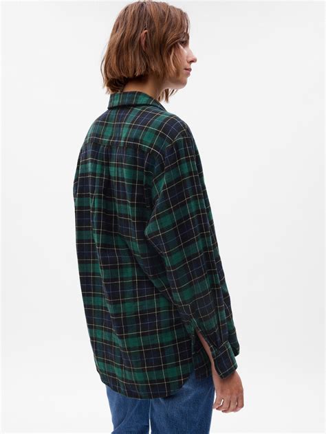 gap flannel big shirt